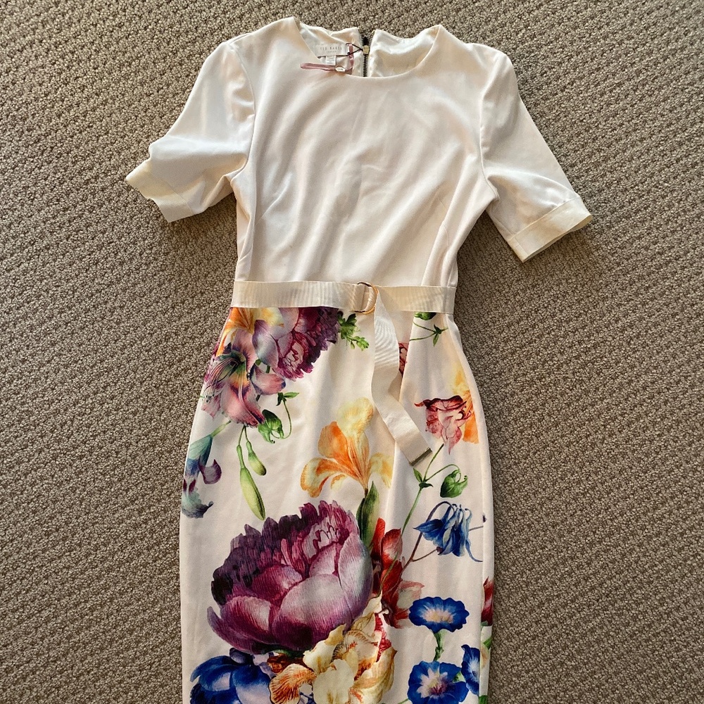 Calf length Ted Baker pencil dress